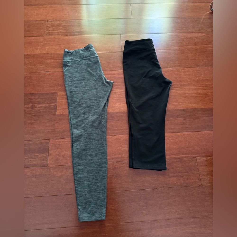 Gorgeous 2 bundles work out leggings. Calvin Klein New Balance black gray large